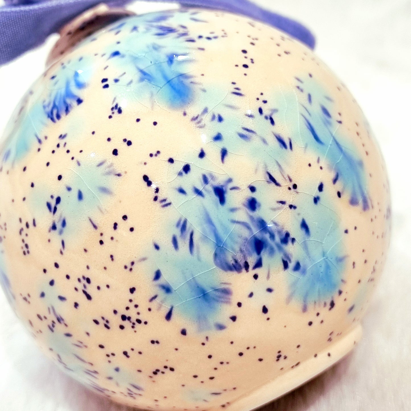 Crackle Glazed Baubles ( Seconds)